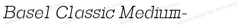 Basel Classic Medium字体转换